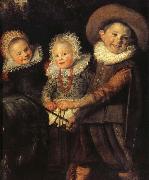 Details of  The Group of Children Guido da Siena